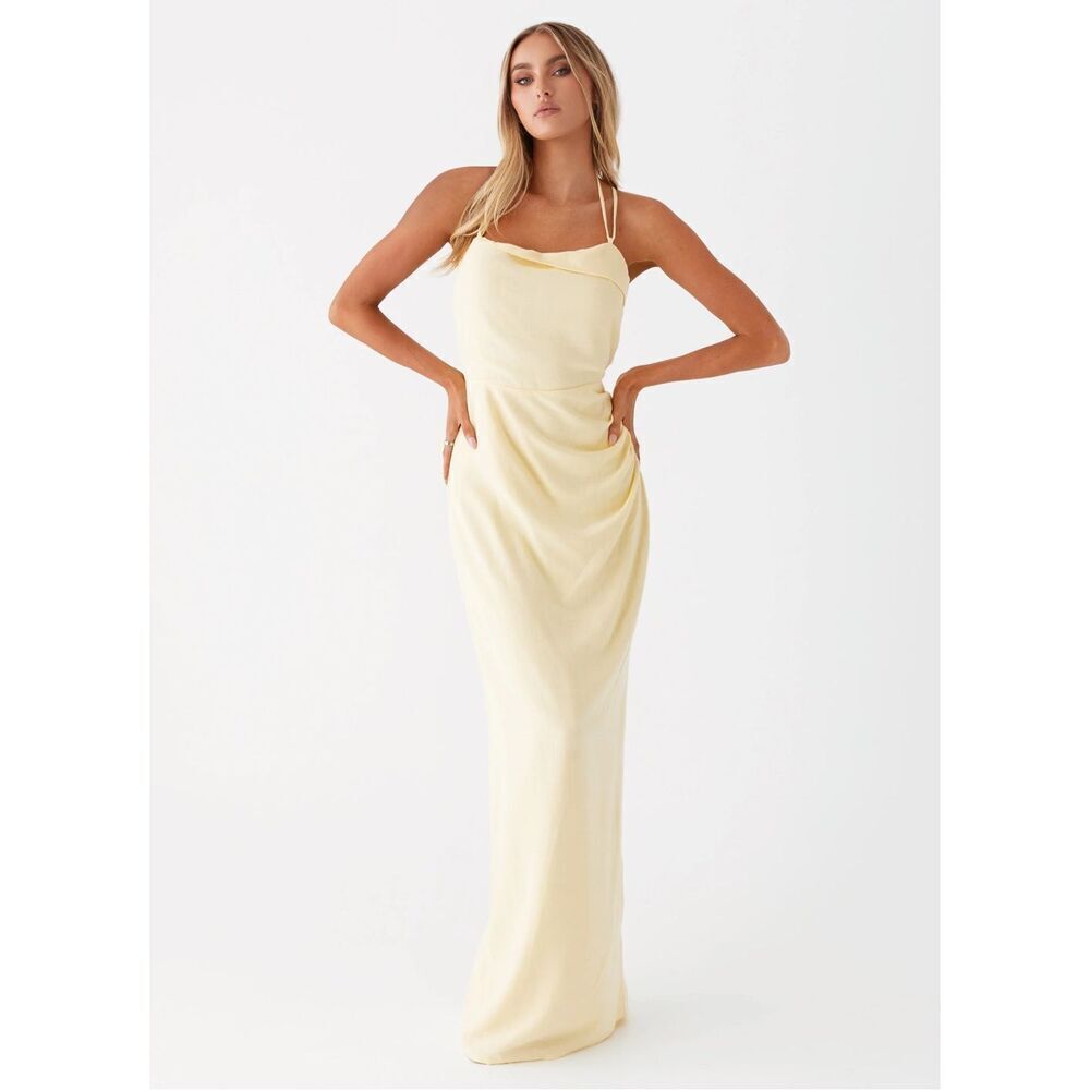 Peppermayo Indi Maxi Dress in Butter Yellow Size 0